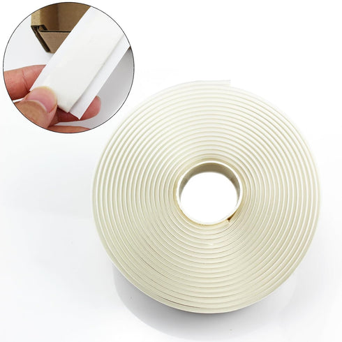 White Butyl Sealant Tape RV Roof Sealing Tape Highlight Putty Tape 16.4Ft/5M Waterproof Butyl Tape for Repair Window Glass and EDPM Boat Sealing R...