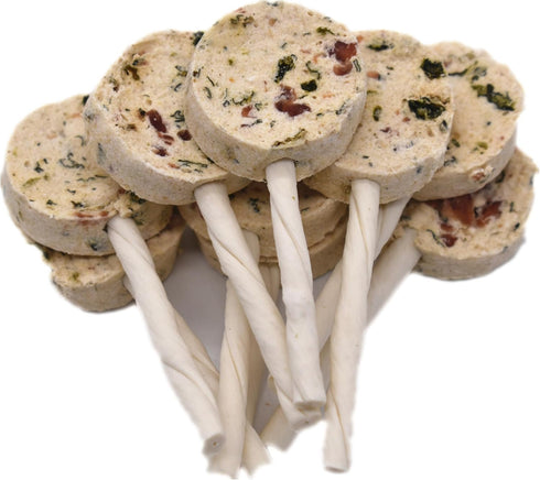 Cod and Chicken Lollipop Dog Food,Pet Treats Chicken and Green Vegetable Pet Food,Organic Pet Snacks Dog Chews Deodorizing Clean Teeth,Dog Trainin...