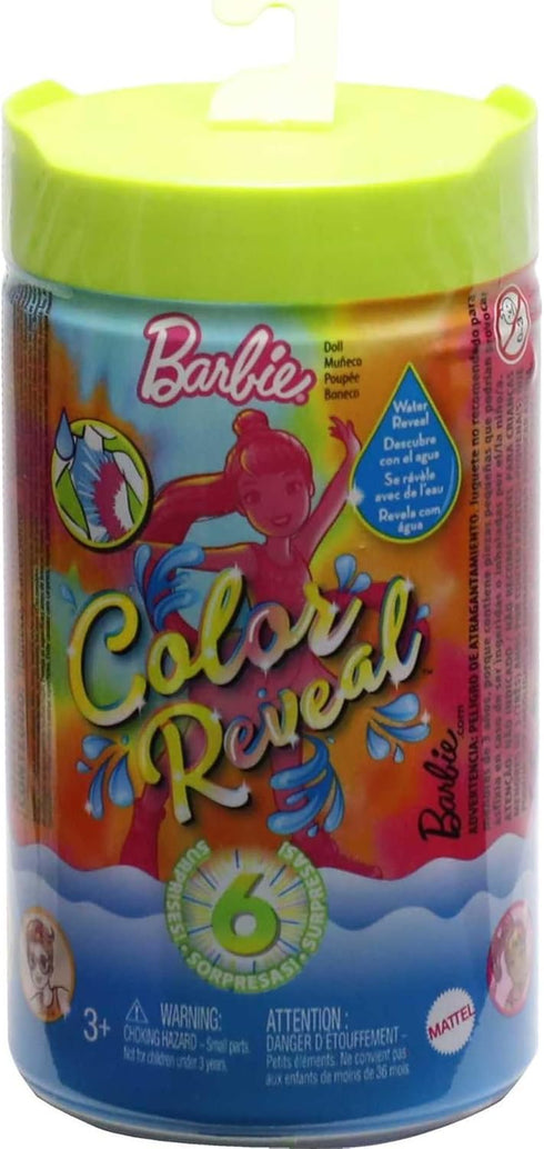 Barbie Color Reveal Small Doll & Accessories, Neon Tie-Dye Series, 6 Surprises, 1 Chelsea Doll (Styles May Vary)...