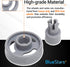 WD12X10231 Dishwasher Lower Rack Wheel And Stud Replacement part by BlueStars – Easy to Install – Exact Fit For General Electric Dishwashers – Replaces 1263942 AP3994981 PS1481883 - PACK OF 8