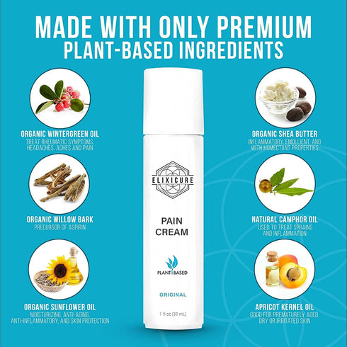 Natural Pain Relief Cream for Arthritis Pain, Joint Relief & Sore Muscles. Fast Acting, Long Lasting & Non-Greasy. (Wintergreen, 1 oz. Roll-On)...