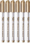 Mr. Pen- Metallic Paint Markers, 6 Pack, Gold Paint Marker, Gold Ink Pen, Gold Markers Permanent Metallic, Gold Metallic Marker, Gold Marker, Gold...