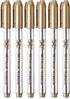 Mr. Pen- Metallic Paint Markers, 6 Pack, Gold Paint Marker, Gold Ink Pen, Gold Markers Permanent Metallic, Gold Metallic Marker, Gold Marker, Gold...