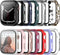 14 Pack Case with Tempered Glass Screen Protector for Apple Watch Series 8 Series 7 41mm,JZK Hard PC Full Coverage Slim Guard Bumper Protective Co...