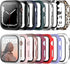 14 Pack Case with Tempered Glass Screen Protector for Apple Watch Series 8 Series 7 41mm,JZK Hard PC Full Coverage Slim Guard Bumper Protective Co...