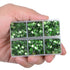 LPBeads 6400 Pieces Hotfix Rhinestones Peridot Flat Back 5 Mixed Sizes Crystal Round Glass Gems with Tweezers and Picking Rhinestones Pen...