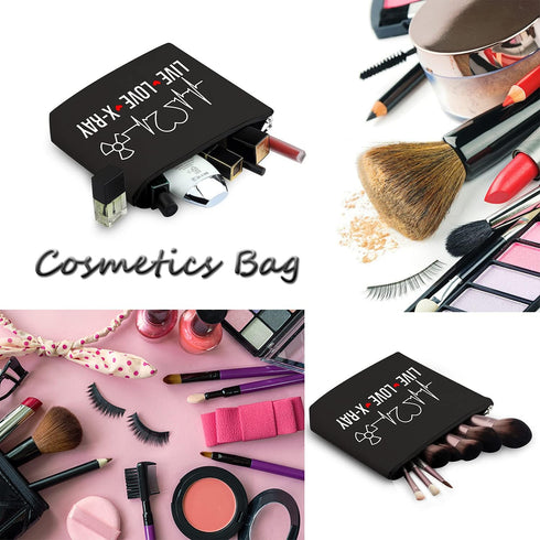 WCGXKO X-ray Tech Gift Live Love X-Ray Zipper Pouch Makeup Bag Radiology Tech Graduation Gift (Live Love X-Ray)...