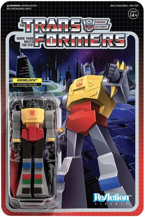 Super7 Transformers Grimlock - 3.75" Transformers Action Figure with Accessory Classic Cartoon Collectibles and Retro Toys...