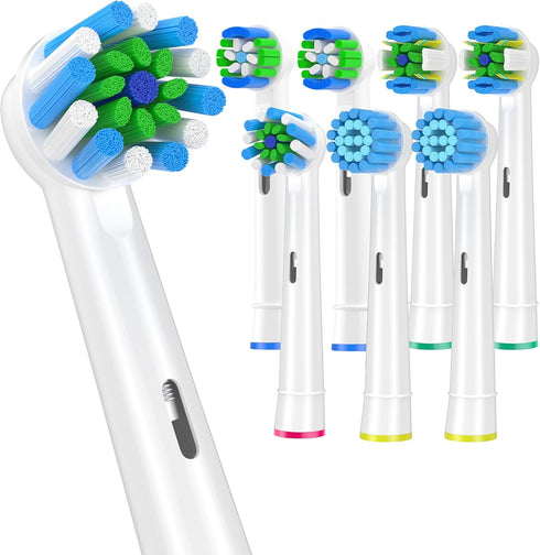 AOBAMA AOBAMA Replacement Toothbrush Heads Compatible with Oral B Braun- Pack of 8 Electric Toothbrush Heads for Oral b-Toothbrush Head Refills fo...