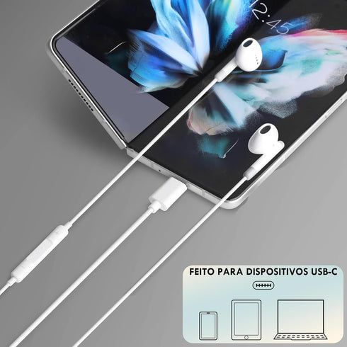 2 Packs of USB C Headphones, Type C Earbuds with Mic for Galaxy S22 Ultra Plus S21 S20, Pixel 6, OnePlus 10 Pro, iPad Pro Air Mini, USB-A to USB-C...