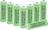 AA 600mAh 1.2V NiMH Rechargeable Batteries for Solar Light,Solar Lamp,Garden Lights Green(8 PCS)...