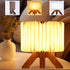 Folding Book Lamp, Pleated Table Lamp Rechargeable Night Light Lamp, 3 Lighting Models Aesthetic Lamp, Waterproof Night Lamp for Bedroom, Bedside ...