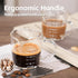 Espresso Shot Glass 70ML/2.3OZ Triple Pitcher Barista Double Spouts With Pouring Handle (1 Pack)...