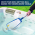 Hot Tub Skimmer Net Handheld, Professional Pool, Spa, Pound Skimmer Net with Aluminum Pole Handle, Deep Ultra Fine Mesh Netting Small Pool Skimmer...