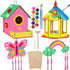 Birdhouse Crafts for Kids - 2 Pack Birdhouse Kit to Paint Wooden Bird House for Adults to Build Prefab House Kit Bird House Kits for Kids Ages 8-1...