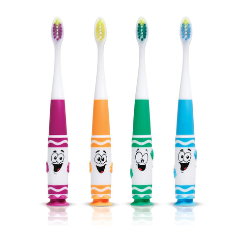 GUM Crayola Kids' Pip-Squeaks Toothbrush, Ultra Soft, 2 Count...