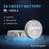 EEMB 5 Pack CR2477 Battery 3V Lithium Battery Button Coin Cell Batteries 2477 Battery DL2477, ECR2477 for Electronic Candle, Light, Remote Control...