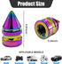 4 PCS Car Tire Valve Caps, Spiked Aluminum Alloy Tire Trim Accessories, Dustproof Tire Wheel Stem Covers, Universal Air Stem Cap for Auto, Trucks,...