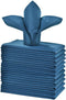 Navy Blue Cloth Napkins 1-Dozen, Solid Washable Fabric Napkins Set of 12, Perfect for Weddings, Parties, Holiday Dinner (17 x 17-Inch, Navy Blue)...