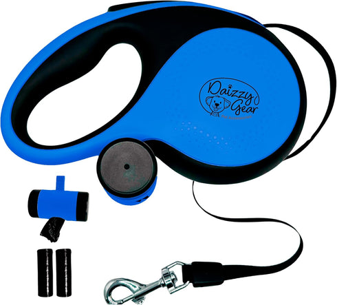 Dog Leash - Retractable Leash for Pets, Puppies, Small and Medium Breeds. Tangle Free 16FT Extendable Leash for Dogs with Removable Poop Bag Dispe...