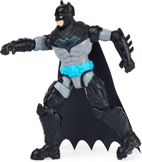 Batman 4-inch Bat-Tech Batman and King Shark Action Figures with 6 Mystery Accessories, for Kids Aged 3 and up...