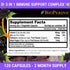 FRESH HEALTHCARE Elderberry Capsules - High Potency Black Elderberry with Zinc and Vitamin C - Premium Elderberry Vitamins for Adults - 3 in 1 Imm...