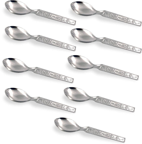 Stainless Steel Masala Spoons for Small Containers Mini Spoon for Masala Dabba Spices Spoons, All Tea Coffee Sugar & Spices 4 inch (9 Pcs)...
