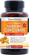 Viva Doria Turmeric Curcumin with Ginger, 95% Standardized Curcuminoids, Turmeric Herbal Extract, 1800mg, 120 Capsules...