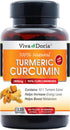 Viva Doria Turmeric Curcumin with Ginger, 95% Standardized Curcuminoids, Turmeric Herbal Extract, 1800mg, 120 Capsules...