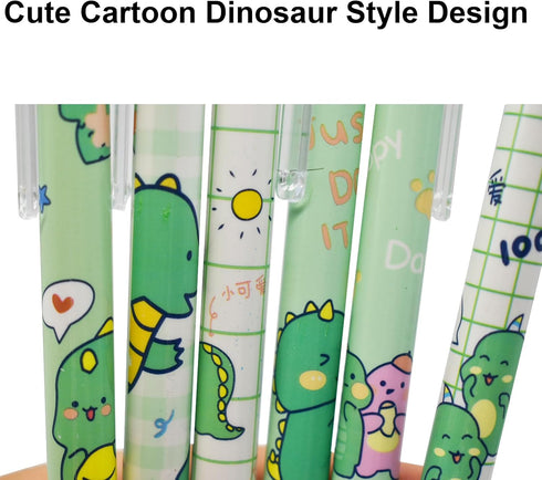 Maydahui 12Pcs Cute Dinosaur Eternal Pencils Retractable Magic Pencils Everlasting Pencils for Students Classmates School Teachers Office Supplies...