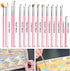 15pcs Cake Painting Brushes, Cake Decorating Brushes Kit Food Safe Paint Brush Tools,Fondant Sugar Cookie Painting Brushes Supplies for Cookie Cak...
