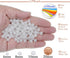 6mm Natural Matte White Jade Round Gemstone Frosted 120Pcs Bulk Loose Beads for Jewelry Making Bracelet with Stretch Beading Cord LPBeads...
