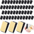 50 Pieces Self Adhesive Clips Adhesive Wall Tapestry Clips Black Plastic Sticky Picture Hanging Clips Poster Spring Clips Double Sided Adhesive Sp...