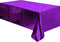 Purple Foil Tablecloth Plastic Table Cover Rectangle Table Tinsel Foil Table Cloth for Wedding Anniversary Bachelorette Birthday Baby Shower Gradu...
