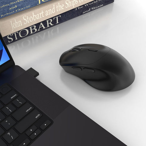 BQSS Wireless Mouse Computer Mouse with USB Receiver 2.4G PC Mouse for Laptop Macbook Mouse Durable Chromebook Mice with Adjustable DPI Black...