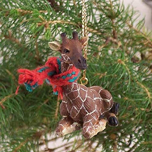 Conversation Concepts Giraffe Tiny Miniature One Christmas Ornament - (Brown), 1.5" - 2" Tall...