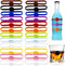 Stretchable Drink Markers 24pcs, Wine Glass Markers, Drink Identifiers for Glasses Cup, Beer Bottle, Mug, Jar, Cocktail Glass, Drink Labels for Pa...