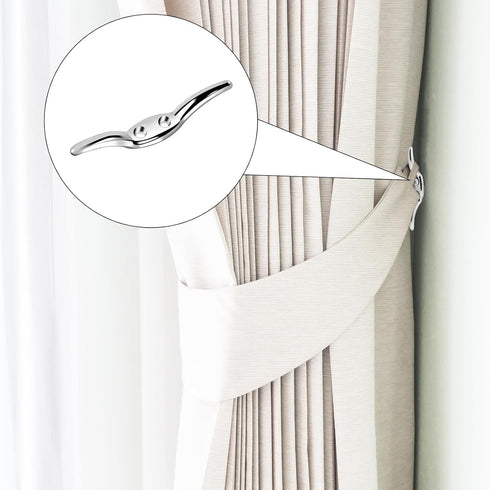 4 Pcs Hook for Blinds Cord,Zinc Alloy Blind Cord Holder with Screws Blind Cord Safety Rope Cleat Window Rope Cleat Hook Blind Accessories Hooks fo...