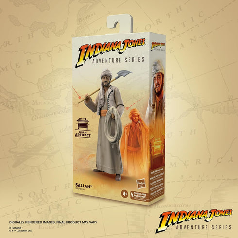Indiana Jones and The Raiders of The Lost Ark Adventure Series Sallah Toy, 6-inch Action Figures, Kids Ages 4 and Up...