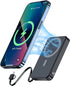 HUOTO Magnetic Power Bank,10000mAh Wireless Portable Charger USB C Cords Battery Pack Fast Charging for Phones, 22.5W PD Fast Charging Battery Pac...