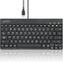 Perixx PERIBOARD-326 Wired Mini Backlit USB Keyboard with Low Profile Keys, US English Layout (11607)...