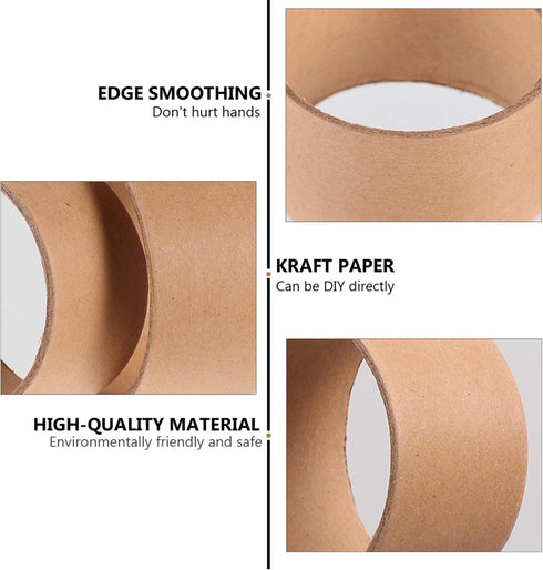 ULTNICE Empty Craft Cardboard Craft 20Pcs Round Cardboard Tubes Craft Rolls Craft Tubes Children DIY Craft Paper Rolls Brown Painting Cardboard Tu...