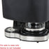 Hermitshell Dust Proof Cover with Soft Velvet Lining for Hamilton Beach 49980A Single Serve Coffee Brewer and Full Pot Coffee Maker ?Black?...