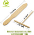 Prowithlin 4 Piece Crepe Spreader and Spatula Set, Crepes Maker Made Of 100% Natural Beech Wood, 12" Crepe Spatula and 4.7" Crepe Spreaders, Crepe...