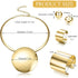 Sanfenly Statement Chunky Jewelry Set Choker Earrings Bracelet Ring Gold Silver Plated Round Pendant Necklace Nigerian Costume Party African Jewel...