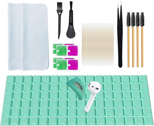 203PCS Airpod Cleaner Kit,iPhone Charge Port Cleaning kit,Airpods Earbud Cleaning Putty, Remove Ear Wax,Phone Phone Cleaning kit,for Airpods Charg...