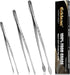 Kitchen Tweezers Tongs, Cooking Tweezers Stainless Steel - 3 Size 12'' 10'' & 8 inch Ideal for Meat, pasta, plating and pinching delicate small pi...