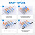 Lever Wire Connectors, HTCELLE 60-Piece Quick Connect Electrical Splicing Kit for Compact Inline Terminals - 28-12 AWG, 1 in 1 out...