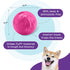 Outward Hound Mazee Puzzle Ball Interactive Treat Dispensing Dog Toy, Pink...