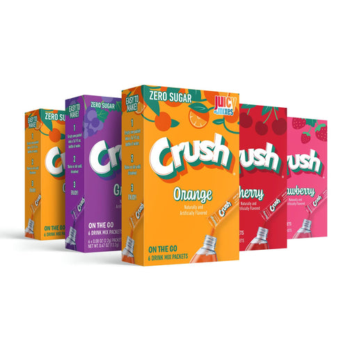 Crush- Powder Drink Mix - Sugar Free & Delicious (Classic Variety, 30 Sticks)...